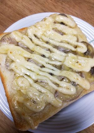 一度食べたらクセになる！バナナトースト♥-レシピのメイン写真