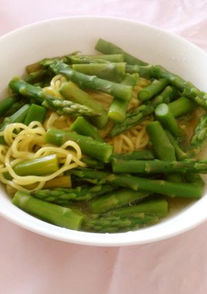 アスパララーメン-レシピのメイン写真