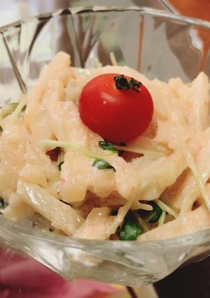 カイワレとじゃが芋の明太サラダ:-)-レシピのメイン写真