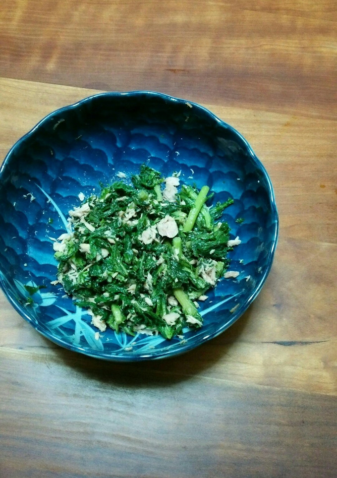 春菊とツナ缶の和え物-レシピのメイン写真
