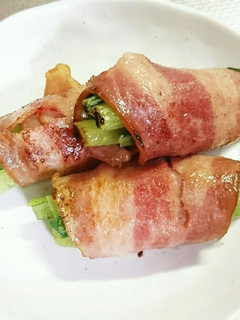 あと一品☆簡単小松菜のベーコン巻き-レシピのメイン写真