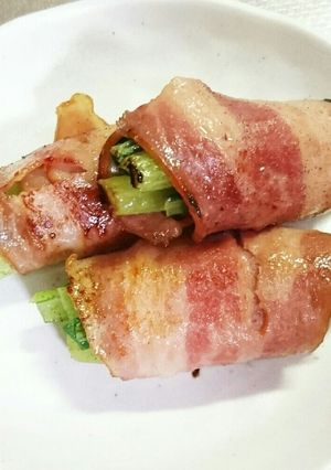あと一品☆簡単小松菜のベーコン巻き-レシピのメイン写真