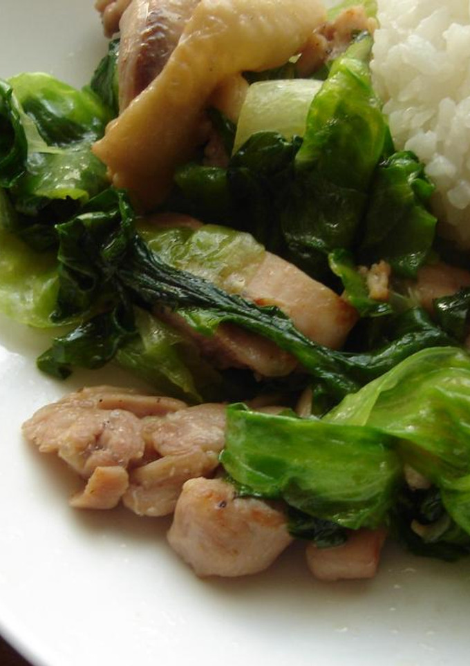 しゃきしゃきレタスと鶏肉の炒め物♪-レシピのメイン写真