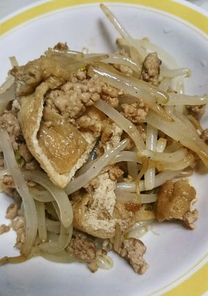 豚挽き肉と◎もやしの旨いため☆-レシピのメイン写真