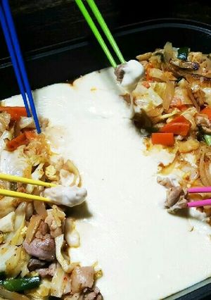 麻婆豆腐の素でチーズタッカルビ☆簡単-レシピのメイン写真