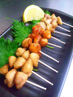 おうち居酒屋☆ぼんじりミニ串焼き3種盛り-レシピのメイン写真