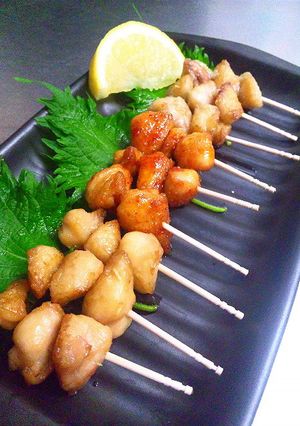 おうち居酒屋☆ぼんじりミニ串焼き３種盛り-レシピのメイン写真