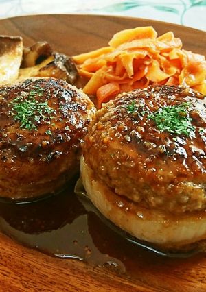 簡単 新玉ねぎのハンバーグ♪-レシピのメイン写真