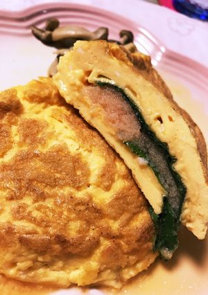 大胆な！しそ明太子オムレツ！-レシピのメイン写真