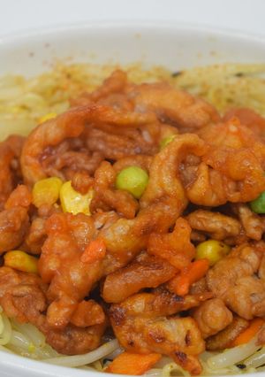 ピリ辛もやしが美味しい!豚ケチャ炒め。-レシピのメイン写真