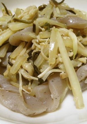 塩昆布で☆大根とこんにゃくの炒め物-レシピのメイン写真