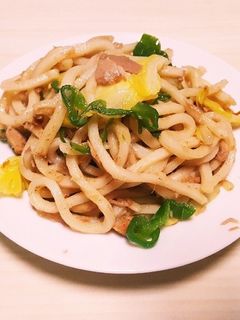 ツナ焼きうどん-レシピのメイン写真