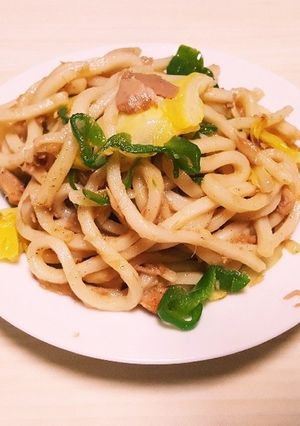 ツナ焼きうどん-レシピのメイン写真