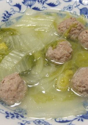 体に優しい♪肉団子と白菜のスープ-レシピのメイン写真