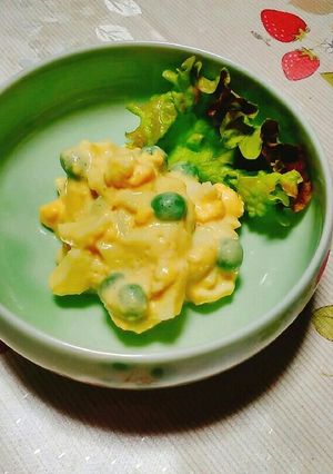 ゆで卵の豆腐クリーム和え-レシピのメイン写真