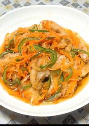 お好きなお魚で！野菜たっぷり南蛮漬け！-レシピのメイン写真