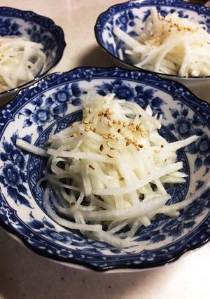簡単！大根のゴマ風味酢の物♡-レシピのメイン写真