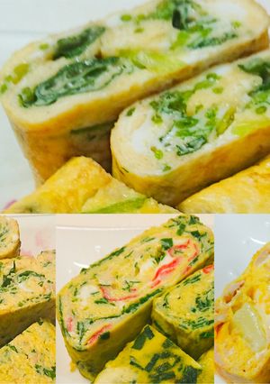 お弁当に!具入り卵焼きバリエーション-レシピのメイン写真