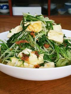 ☆簡単♪♪水菜と豆腐のサッと炒め☆-レシピのメイン写真
