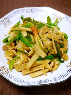 簡単!油揚げで肉無し青椒肉絲-レシピのメイン写真