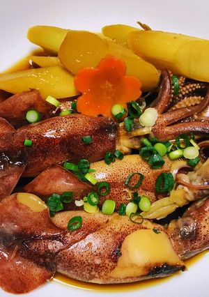 ウドと小ヤリイカの甘辛煮♪-レシピのメイン写真