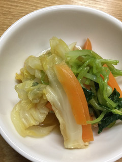 キャベツ、にんじん、三つ葉のおひたし-レシピのメイン写真