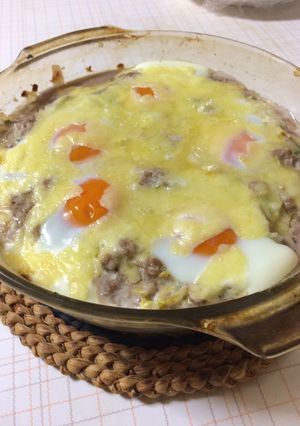 キャベツとひき肉のチーズグラタン-レシピのメイン写真