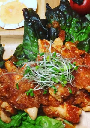 鶏胸おろしピリ辛炒め-レシピのメイン写真