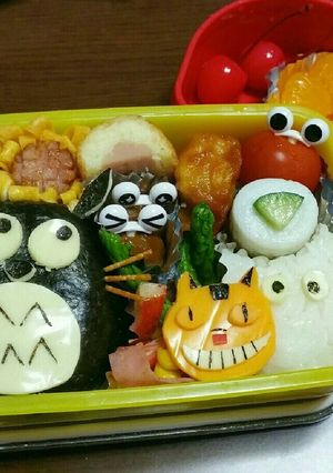 トトロと仲間達♥キャラ弁-レシピのメイン写真