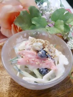 新玉ねぎの豆サラダ~胡麻マヨ合え~-レシピのメイン写真