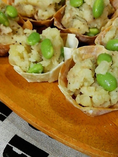 パリパリ餃子皮のポテトサラダ✿-レシピのメイン写真