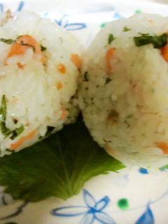 鮭と大葉のオイルおむすび-レシピのメイン写真