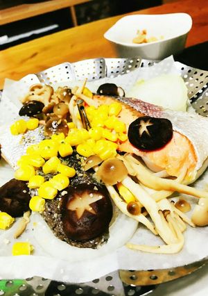 トラウトサーモンの酒蒸し-レシピのメイン写真
