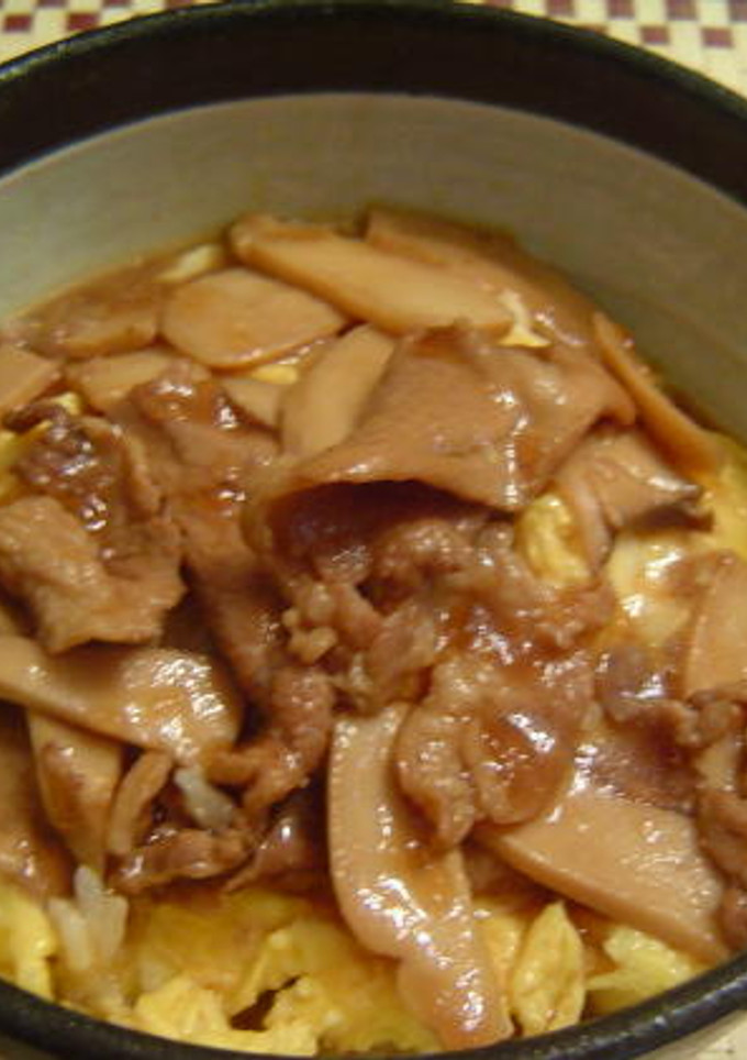 ★豚肉とエリンギのオイスターソース煮丼★-レシピのメイン写真