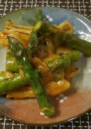 竹輪とアスパラのケチャマヨチーズ-レシピのメイン写真