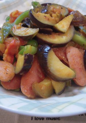 夏野菜のカレー炒め-レシピのメイン写真