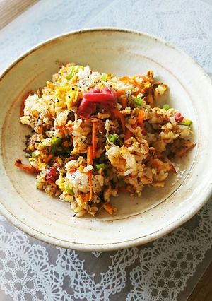 栄養満点♥ヘルシー梅干し和風チャーハン♥-レシピのメイン写真