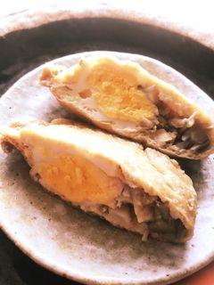お揚げと卵の巾着煮-レシピのメイン写真