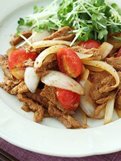 大豆のお肉とトマトのしょうが焼き-レシピのメイン写真