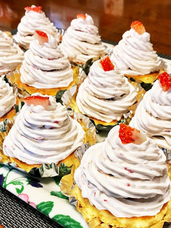 いちごのモンブラン-レシピのメイン写真