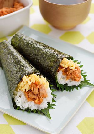 シーチキンと玉子そぼろ手巻き寿司-レシピのメイン写真