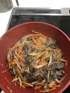 簡単きんぴら焼肉-レシピのメイン写真