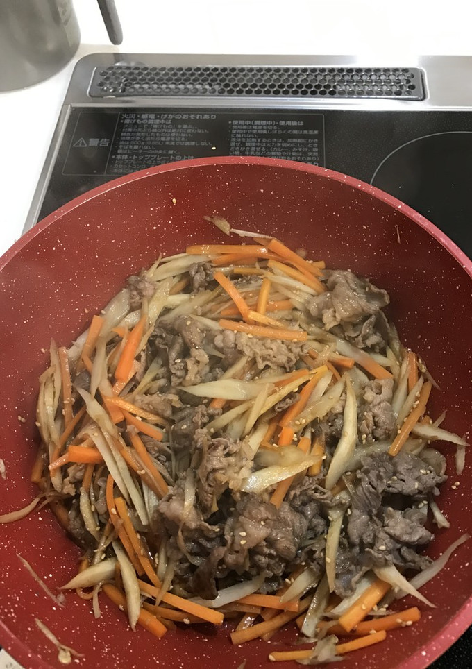 簡単きんぴら焼肉-レシピのメイン写真