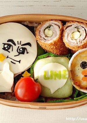 LINEキャラ弁【ムーンとサリー】-レシピのメイン写真