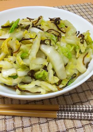 【龍愛】大量消費☆白菜の塩昆布あえ-レシピのメイン写真
