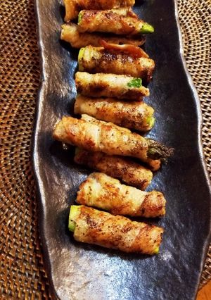 豚バラ肉でアスパラ巻き巻き〜-レシピのメイン写真