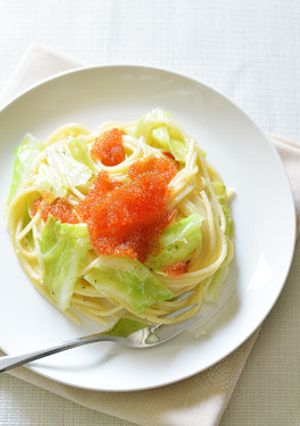 春キャベツのとびっこオイルパスタ-レシピのメイン写真