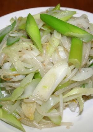 シンプル野菜摂取　もやしと長ネギの炒め物-レシピのメイン写真