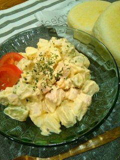 鶏胸肉とアボカドのタルタルサラダ-レシピのメイン写真