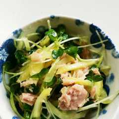 รูปของ 簡単サラダ(沢庵でこんなに美味しくなる)